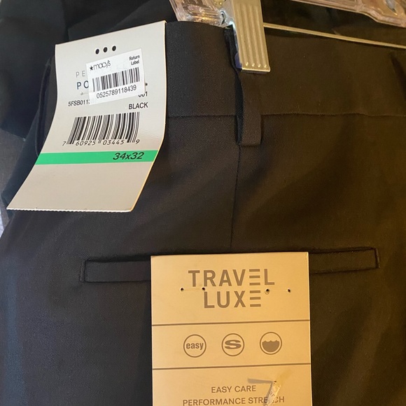 Perry Ellis Traveluxe Dress pant black 34x32 - Picture 3 of 3